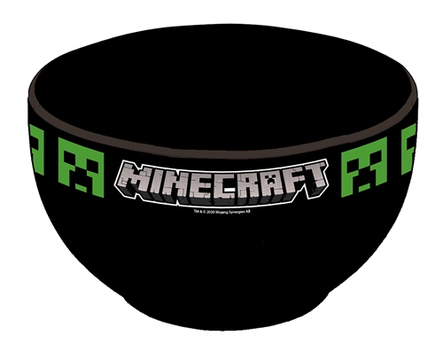 Minecraft children\'s tableware in ceramics - Breakfast bowl set for children - Creeper