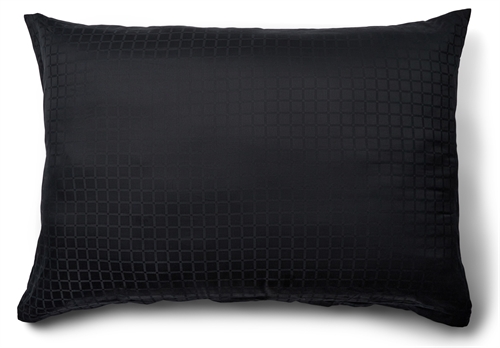 Luxury pillowcase - 70x100 cm - 100% Cotton satin - Daisy black  - By Night jacquard woven large pillowcase