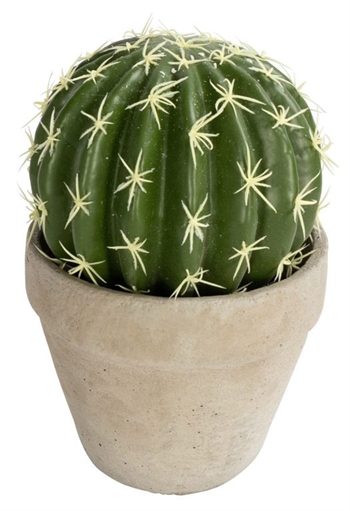 Artificial cactus - Height 20 cm - Spherical and decorative cactus - Artificial house plant