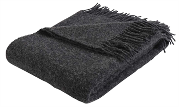 Wool throw - 100% New Norwegian wool - Melange dark grey - 130x200 cm - Arctic