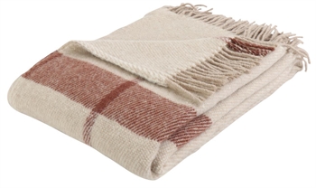 Wool throw - 100% New Norwegian wool - Toke Beige - 130x200 cm - Arctic