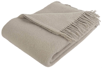 Wool Throw - 100% New Norwegian Wool - Solid Sand - 130x200 cm - Arctic