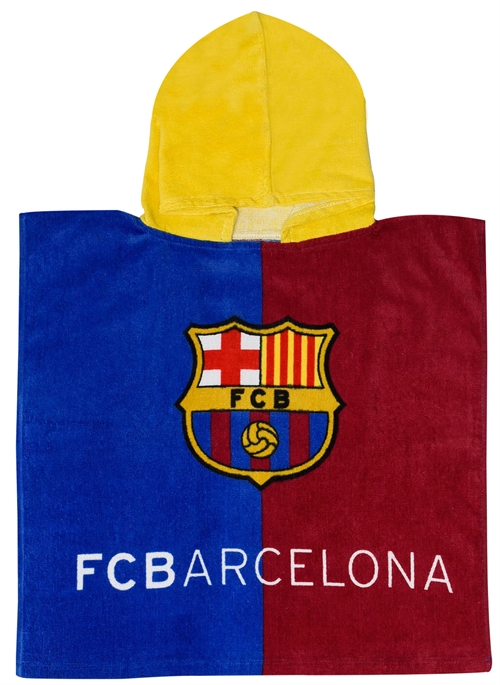 Towelling poncho - 100% Soft cotton bath towel - 50x100 cm - FC Barcelona towel