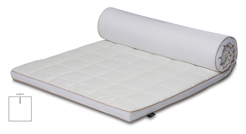 U-Split mattress topper - 180x200 cm 5 cm high - NASA Memory foam - Ergonomic mattress topper - Borg Living