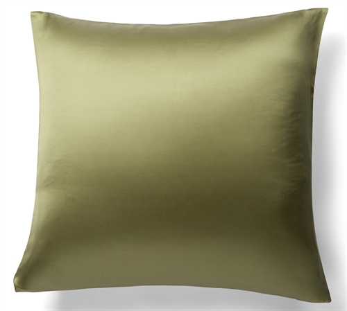 Silk pillowcase 50x70 cm - Olive coloured pillowcase - 100% mulberry silk - By Borg