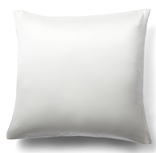 Silk pillowcase 60x63 cm - Solid colour white pillowcase - 100% mulberry silk - By Borg