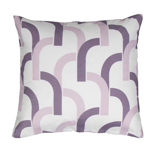 Pillowcase 60x63 cm - Clips purple pillowcase - IN Style bed linen in microfibre 