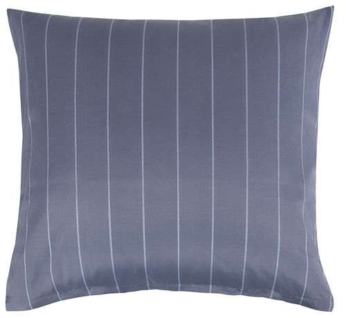 Pillow cover 60x63 cm - Blue striped polycotton pillow cover - Borg living