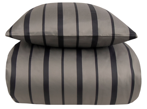 Bedding 200x220 cm - 100% cotton satin - Lana soft striped bedding - Extra soft set from By Borg