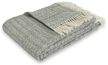 Wool throw - Soft wool blanket - Nordic grey - 130x200 cm - Nordstrand Home