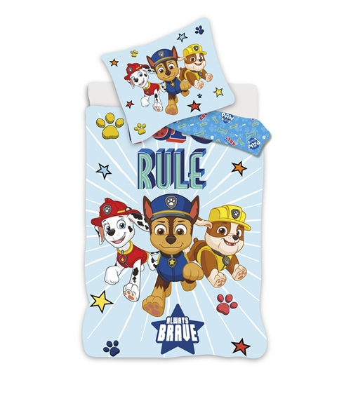 Paw Patrol Junior bedding 100x140 cm - Always brave - Reversible design - 100% cotton  