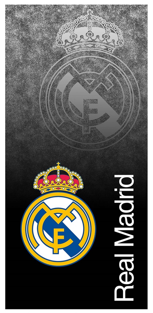 Black Real Madrid towel - 100% Soft cotton bath towel - 70x140 cm