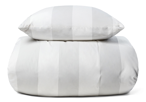 Luxury bedding - 150x210 cm - White exclusive bedding in 100% cotton satin from By Borg