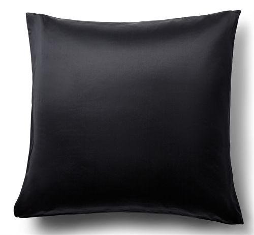 Silk pillowcase 50x70 cm - Solid black pillowcase - 100% mulberry silk - By Borg