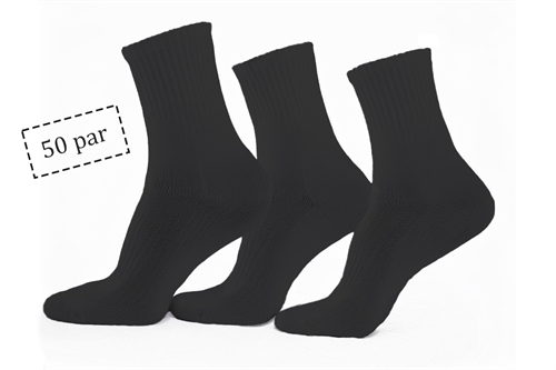 Footies - 10 pairs of black ankle socks - Size 43-46 - Stylish unisex socks