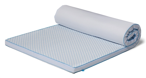 Cooling mattress topper - 140x200 cm, 5 cm high - 5 zones - Memory foam mattress topper - SLEEP TECH by Borg