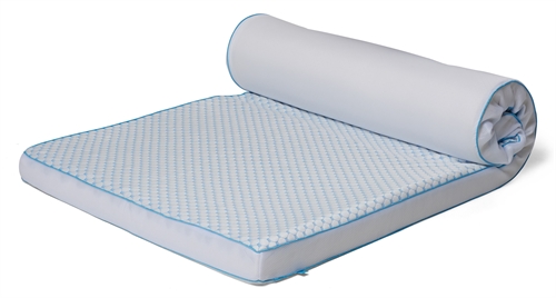 Cooling mattress topper - 90x210 cm - 7 zones - Luxury memory foam mattress topper 8 cm high  - SLEEP TECH By Borg